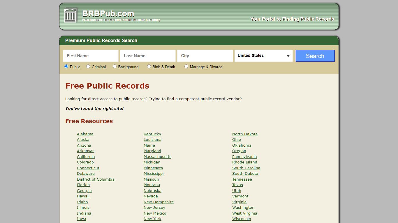 Public Records - BRB Pub